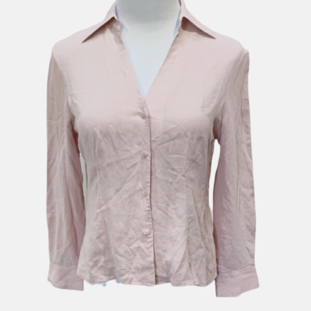 100% Silk pink blouse
